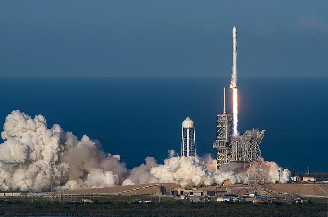 a rocket blasts off from Cape Canaveral